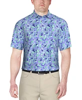 Pga Tour Men's Watercolor Polo Shirt