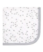 Hudson Baby Infant Boy Quilted Cotton Washcloths