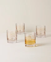 Lenox Tuscany Classics Gold Dust Double Old Fashioned Glasses, Set Of 4