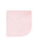 Hudson Baby Infant Girl Flannel Cotton Washcloths, Dusty Rose Floral Pack