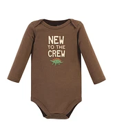 Hudson Baby Boys Cotton Long-Sleeve Bodysuits