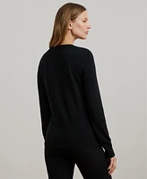 Lauren Ralph Women's Slim-Fit Crewneck Sweater