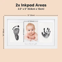 Inkless Baby Hand And Footprint Kit Frame, Mess Free Picture Frame for Newborn