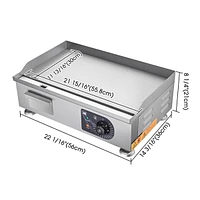 WeChef 3000W 22" Electric Griddle Countertop Commercial Flat Top Hot Plate Restaurant Bbq Grill