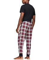 Tommy Hilfiger Men's Plaid Waffle-Knit Jogger Pajama Pants