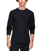 Tommy Hilfiger Men's Waffle-Knit Long-Sleeve Crewneck Top