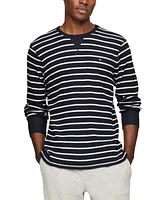 Tommy Hilfiger Men's Thermal Logo Long-Sleeve Pajama Shirt