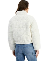 And Now This Women's Faux Sherpa Front-Zip Jacket, Created for Macy's