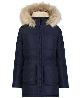 Tommy Hilfiger Big Girls Patch Pocket Anorak Puffer