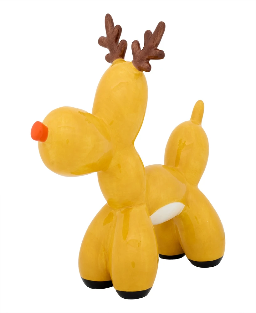 National Tree Company Reindeer Balloon Dog, 8.5 Inches