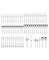 Cambridge Silversmiths Stainless Steel Ashlyn Mirror 67-Piece Flatware Set, Service for 12