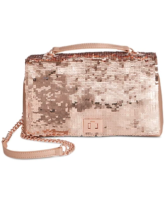 I.n.c. International Concepts Ajae Soft Sequin Top Handle Bag, Created for Macy's