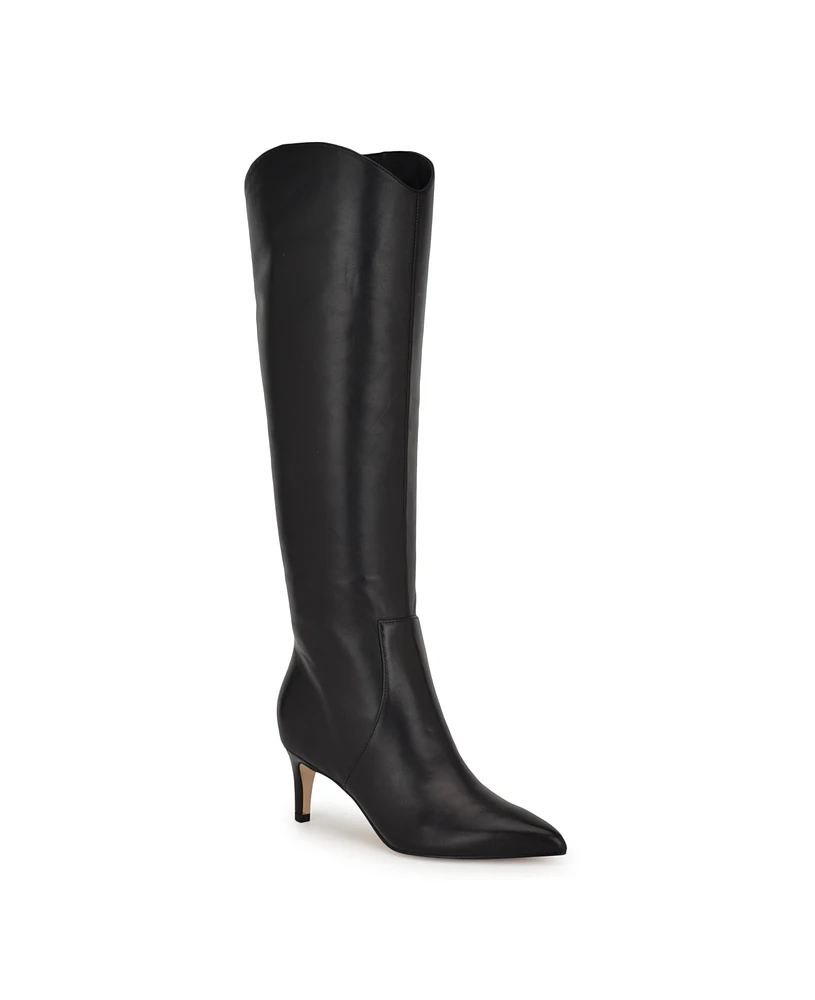 Nine West Women's Sirena Pointy Toe Knee High Boots