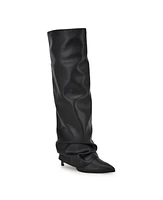 Nine West Women's Randee Pointy Toe Slouchy Knee High Dress Boots