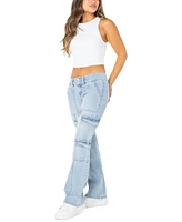 Celebrity Pink Juniors' Bootcut Cargo Jeans