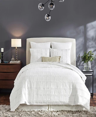 Ihi Home Chambers Linen, Queen Duvet Cover Set/3, White