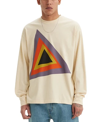 Levi's Men's Relaxed Fit Long Sleeve Prism Graphic Skateboard T-Shirt