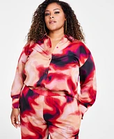 Nina Parker Trendy Plus Satin Shirt