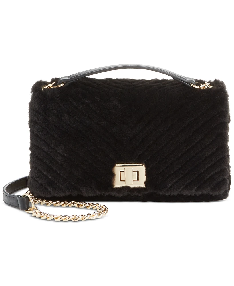 I.n.c. International Concepts Small Ajae Faux-Fur Shoulder Bag, Created for Macy's