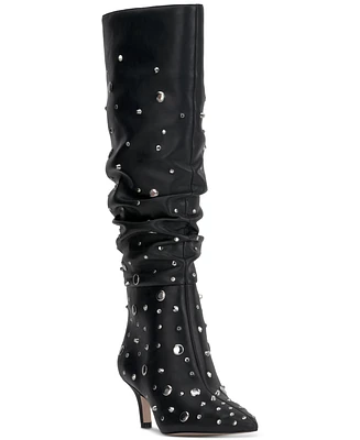 Jessica Simpson Women's Naevy Slouchy Studded Dress Boots