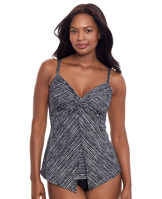 Miraclesuit Women's Selenite Love Knot Printed Tankini Top