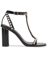 Jessica Simpson Women's Siven Embellished T-Strap High-Heel Dress Sandals