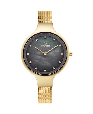 Obaku Women's Classic Mother of pearl Dial Watch - V173LXGJMG