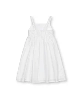 Hope & Henry Girls' Sleeveless Bow Front Linen Sundress, Kids