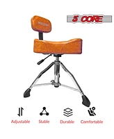 5 Core Drum Throne Padded Guitar Stool Height Adjustable Drummer Seat Music Chair for Adults And Kids Ds Ch Br Rest-lvr