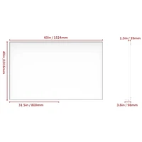 Stunning Oversized Mirror with Removable Tray for Endless Reflections