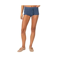 Edikted Women's Danika Crochet Shorts