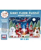 Masterpieces Elf on the Shelf Warmest Wishes 48 Piece Floor Puzzle