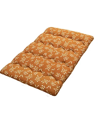 Caromio Full Futon Mattress Floor Pad Floral Print Portable Dorm Sleeping Pad, 54"x 80"