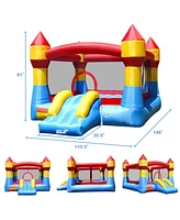 Slickblue Inflatable Bounce House Castle Jumper Without Blower