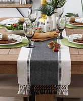 Design Imports Dobby Stripe Ribbed Table Runner