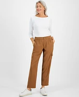 Style & Co Women's Soft Pull-On Cargo Pants, Created for Macy's