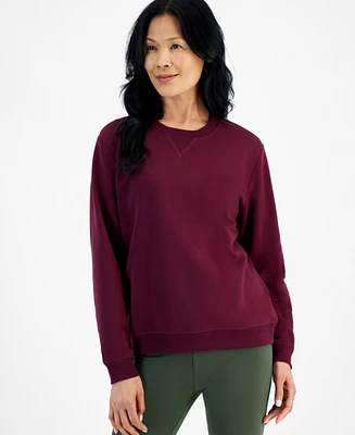 Style & Co Women's Long-Sleeve Crewneck Sweatshirt, Created for Macy's