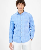 Tommy Bahama Men's Coastline Cord Brissa Check Long-Sleeve Shirt