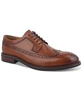 Bar Iii Men's Asherr Long Wing Brogue Leather Dress Shoes, Created for Macy's