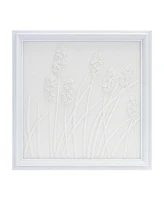 Slickblue Floral Plaque 18.25"sq Resin