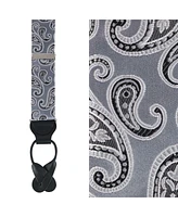 Trafalgar Willard's Wavy Paisley Silk Button End Private Collection Suspenders