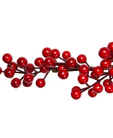 Northlight 5' Shiny Red Berries Artificial Christmas Garland