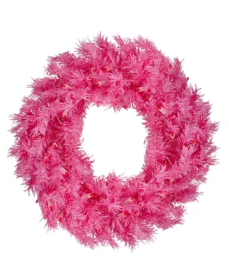 Northlight 24" Pink Spruce Artificial Christmas Wreath