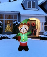 Northlight Inflatable Elf Outdoor Christmas Decoration- 4.25-Inch