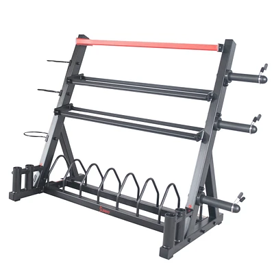 Sunny Health & Fitness All-In-One Weights Storage Rack Stand - Sf-XF920025