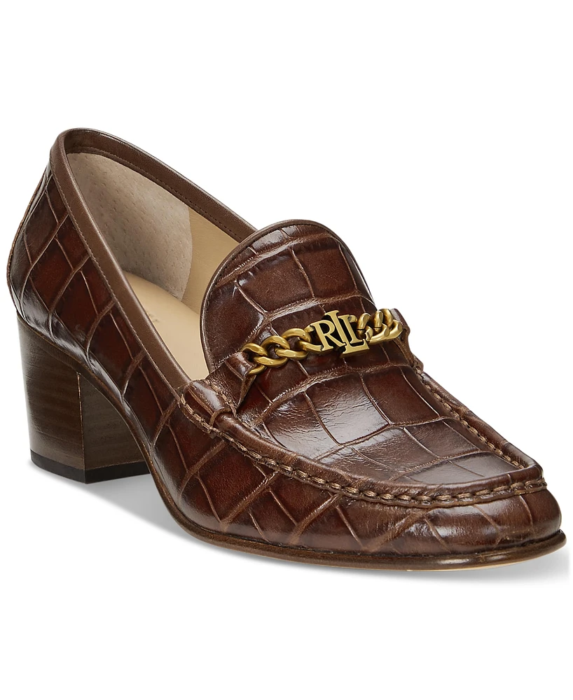 Lauren Ralph Lauren Women's Winslet Chain Hardware Loafer Pumps