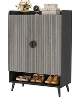 Tribesigns Shoe Cabinet with Doors, 6