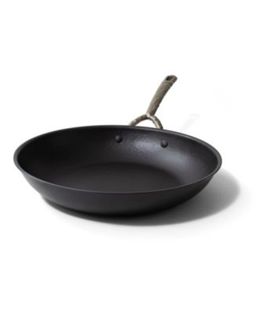 Alva Artist Premium Carbon Steel Frying Pan Non Toxic Pfas Pfoe Ptfe Free Hammered Skillet Naturally Nonstick