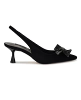 Nine West Women's Rills Embellished Bow Slingback Pumps