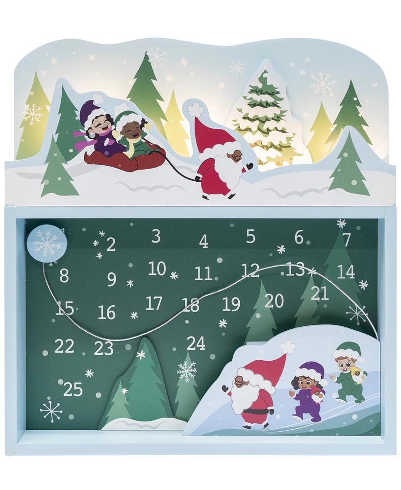 Black Paper Party Advent Calendar, 11.75x 1.875 Inches